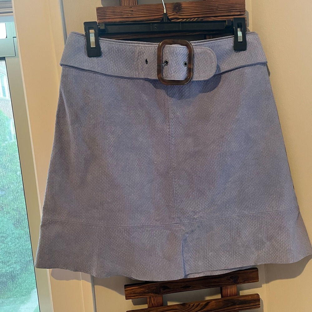 Anthropologie Blue A-Line Mini Skirt Casual